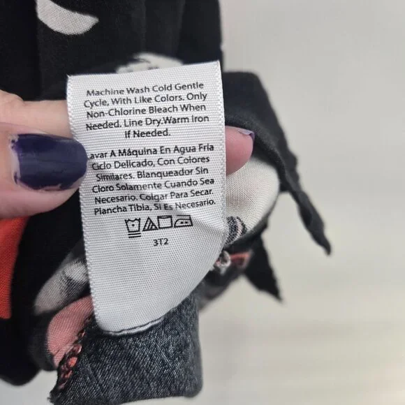 No Boundaries Men's Black Button Down Rayon Short Sleeve Hawaiian 3xl - Picture 8 of 8